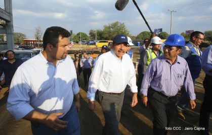 Presidente Daniel recorre obras del nuevo Estadio Nacional ”Denis Martínez" y el Polideportivo "Alexis Argüello"