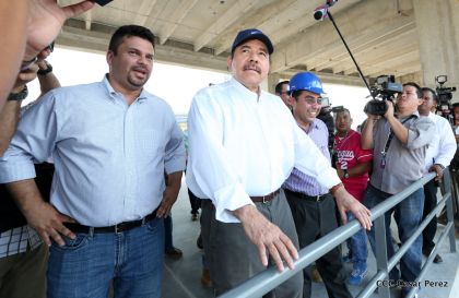 Presidente Daniel recorre obras del nuevo Estadio Nacional ”Denis Martínez" y el Polideportivo "Alexis Argüello"