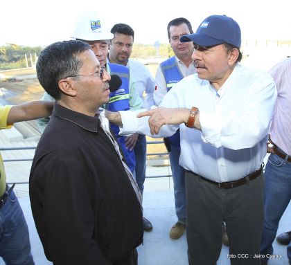 Presidente Daniel recorre obras del nuevo Estadio Nacional ”Denis Martínez" y el Polideportivo "Alexis Argüello"
