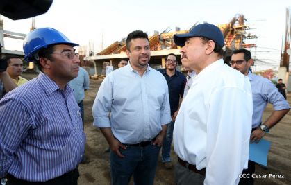 Presidente Daniel recorre obras del nuevo Estadio Nacional ”Denis Martínez" y el Polideportivo "Alexis Argüello"