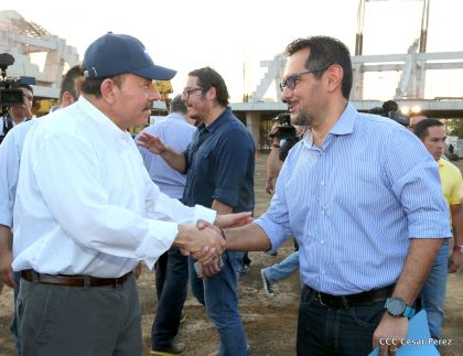 Presidente Daniel recorre obras del nuevo Estadio Nacional ”Denis Martínez" y el Polideportivo "Alexis Argüello"