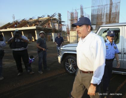 Presidente Daniel recorre obras del nuevo Estadio Nacional ”Denis Martínez" y el Polideportivo "Alexis Argüello"