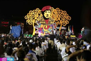 Homenaje a Hugo Chávez en Managua