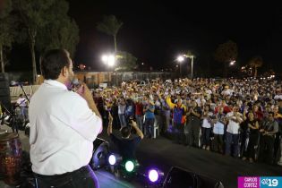 Homenaje a Hugo Chávez en Managua