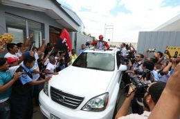  Así fue la llegada del verdadero Campeón a Nicaragua 