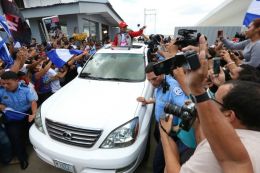  Así fue la llegada del verdadero Campeón a Nicaragua 