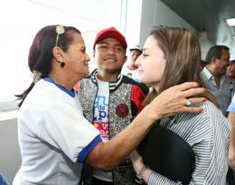  Así fue la llegada del verdadero Campeón a Nicaragua 