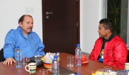 Presidente Daniel se reune con el Campeón Román “Chocolatito” González