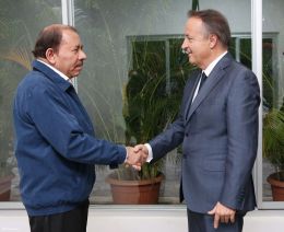 Encuentro del Presidente Daniel Ortega con el Enviado Especial del Presidente de Francia