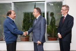 Encuentro del Presidente Daniel Ortega con el Enviado Especial del Presidente de Francia