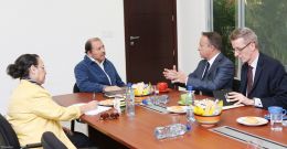 Encuentro del Presidente Daniel Ortega con el Enviado Especial del Presidente de Francia