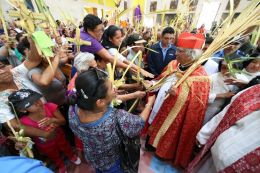 Domingo de Ramos en la Catedral de Managua
