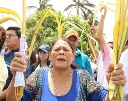 Domingo de Ramos en la Catedral de Managua