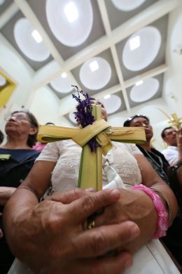 Domingo de Ramos en la Catedral de Managua