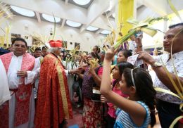 Domingo de Ramos en la Catedral de Managua