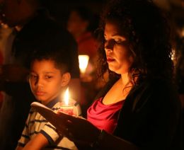 Vigilia Pascual en Catedral de Managua