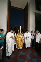 Vigilia Pascual en Catedral de Managua