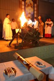Vigilia Pascual en Catedral de Managua