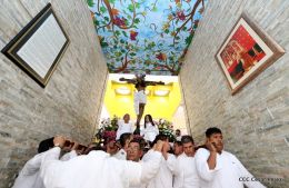 La Sangre de Cristo regresa a su morada en Catedral de Managua