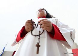 La Sangre de Cristo regresa a su morada en Catedral de Managua