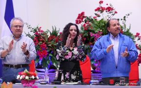 Daniel y Rosario presiden Homenaje al Comandante Tomás Borge Martínez