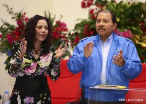 Daniel y Rosario presiden Homenaje al Comandante Tomás Borge Martínez