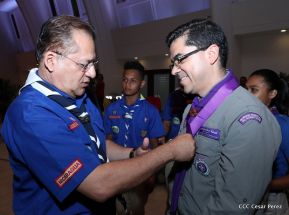 Daniel y Rosario presiden conmemoración del 100 aniversario del Movimiento Scout en Nicaragua