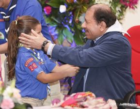 Daniel y Rosario presiden conmemoración del 100 aniversario del Movimiento Scout en Nicaragua