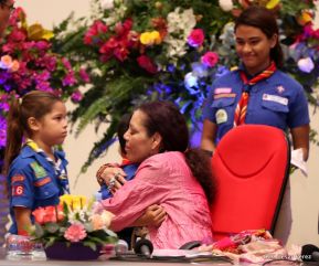 Daniel y Rosario presiden conmemoración del 100 aniversario del Movimiento Scout en Nicaragua