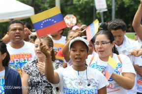Juventud Sandinista expresa solidaridad con Revolución Bolivariana 