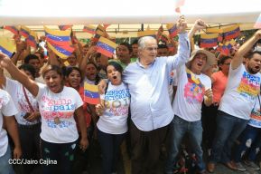 Juventud Sandinista expresa solidaridad con Revolución Bolivariana 