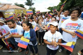 Juventud Sandinista expresa solidaridad con Revolución Bolivariana 