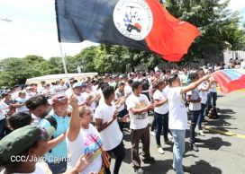 Juventud Sandinista expresa solidaridad con Revolución Bolivariana 
