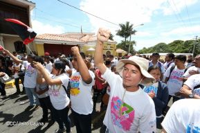 Juventud Sandinista expresa solidaridad con Revolución Bolivariana 