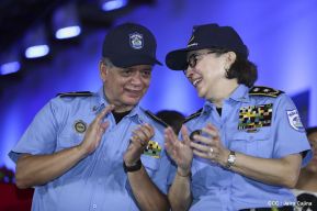 Daniel y Rosario presiden acto del 122 Aniversario del Natalicio del General Sandino