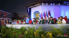 Daniel y Rosario presiden acto del 122 Aniversario del Natalicio del General Sandino