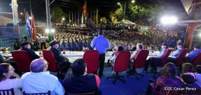 Daniel y Rosario presiden acto del 122 Aniversario del Natalicio del General Sandino