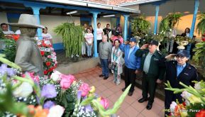 Daniel y Rosario presiden acto del 122 Aniversario del Natalicio del General Sandino