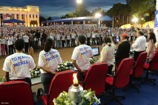 Presidente Daniel recibe Antorcha Centroamericana