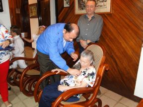 Presidente Daniel celebra el 84 aniversario natal de Blanca Segovia Sandino Aráuz