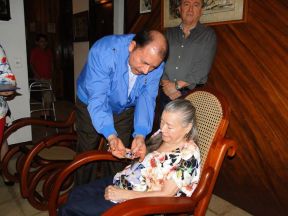 Presidente Daniel celebra el 84 aniversario natal de Blanca Segovia Sandino Aráuz