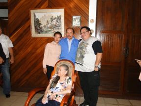 Presidente Daniel celebra el 84 aniversario natal de Blanca Segovia Sandino Aráuz