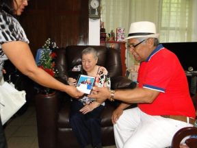 Presidente Daniel celebra el 84 aniversario natal de Blanca Segovia Sandino Aráuz
