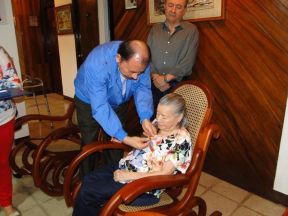 Presidente Daniel celebra el 84 aniversario natal de Blanca Segovia Sandino Aráuz