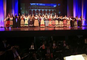 Presentación de la ópera "El Lobo y el Santo" en el Teatro Rubén Darío