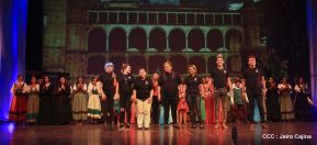 Presentación de la ópera "El Lobo y el Santo" en el Teatro Rubén Darío