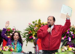 Comandante Daniel y Compañera Rosario encabezan Congreso Sandinista Nacional