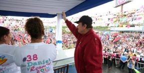 Daniel y Rosario junto al pueblo celebran 38 años del Repliegue a Masaya