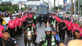 Daniel y Rosario junto al pueblo celebran 38 años del Repliegue a Masaya