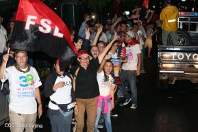 Daniel y Rosario junto al pueblo celebran 38 años del Repliegue a Masaya